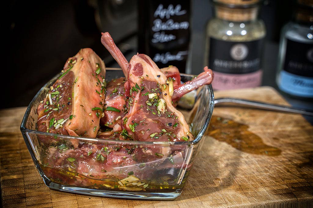 Zubereitung Lamm-Chops an Bärlauch-Pesto