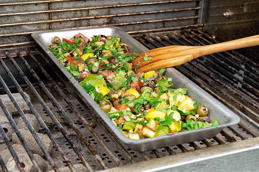 Nutze die Grillschale XL als Pfanne