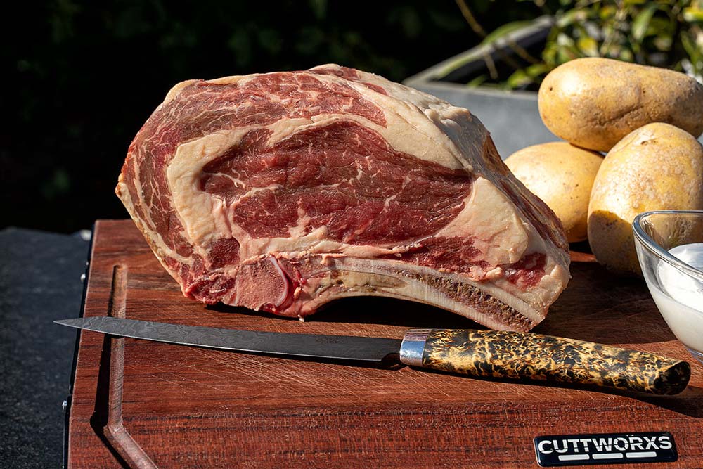 Steak im Caveman Style grillen