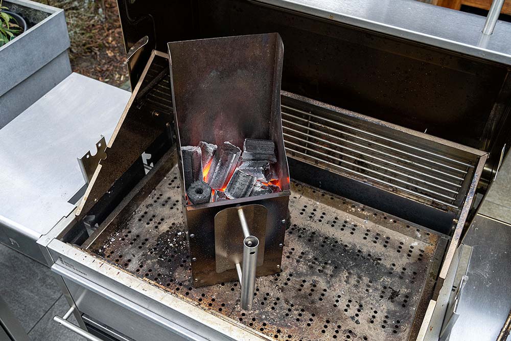 Holzkohle vorbereiten