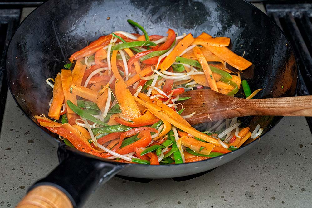 Restliches Gemüse hinzufügen