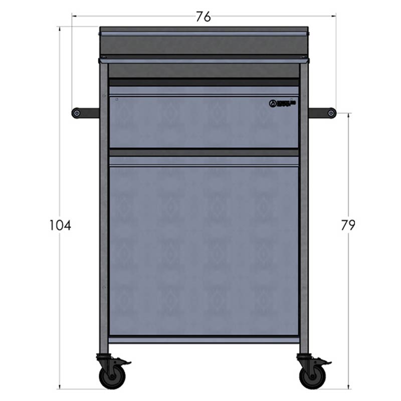 Maße Small Buddy - Outdoor Grilltisch