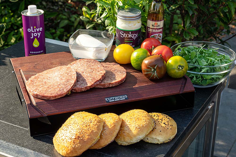 Zutaten für Caprese Burger