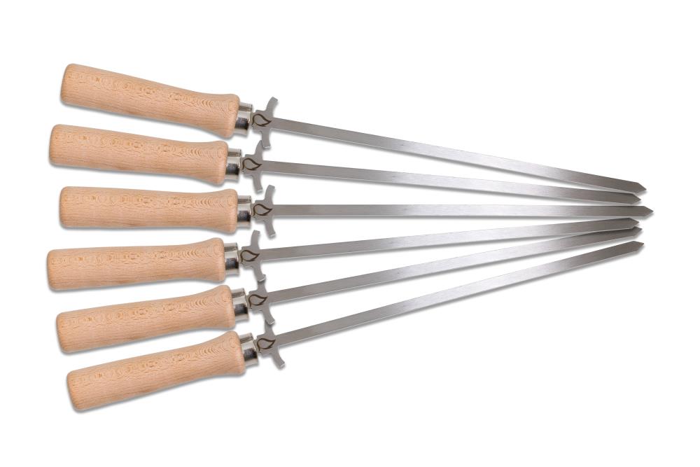 Grillspieß 6er Set aus Edelstahl
