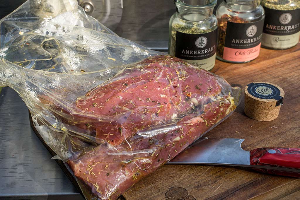 Lammlachs mit Marinade