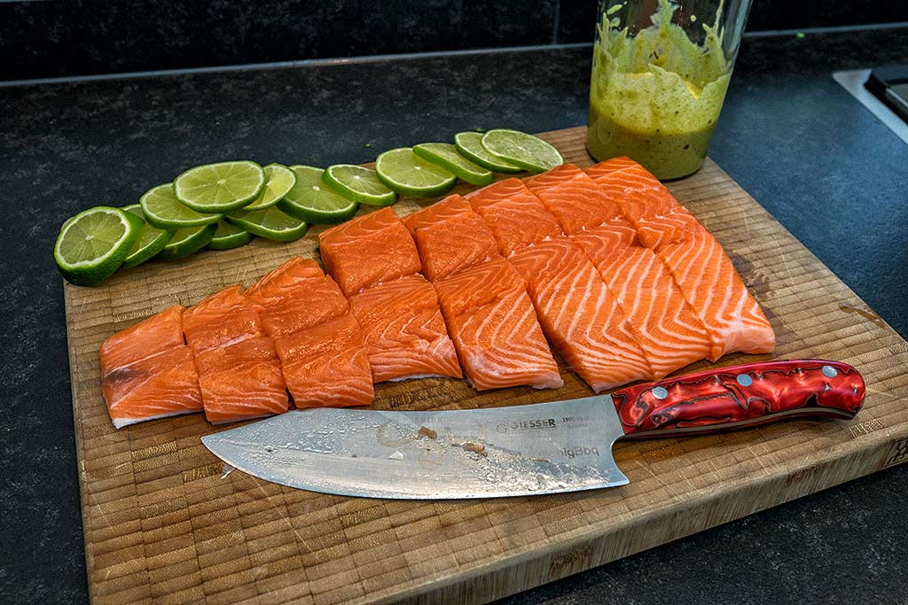 Lachs schneiden