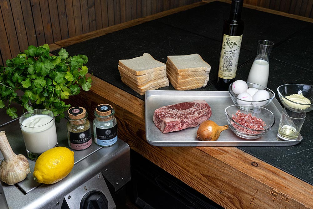 Mini Toast Quiche mit Roastbeef