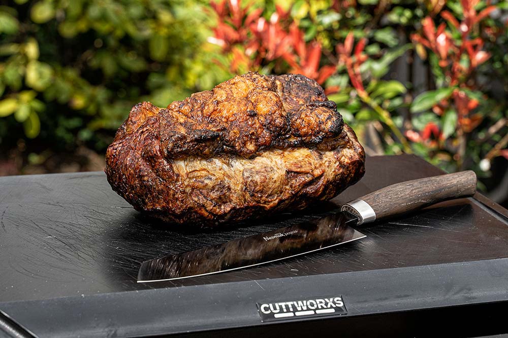 Roastbeef Charolais scharf angegrillt und indirekt gegart