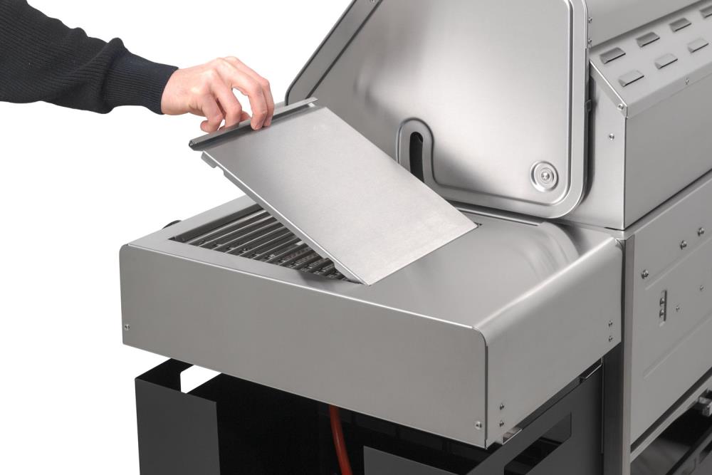 Edelstahlklappe zum Öffnen & Schließen der Powerzone