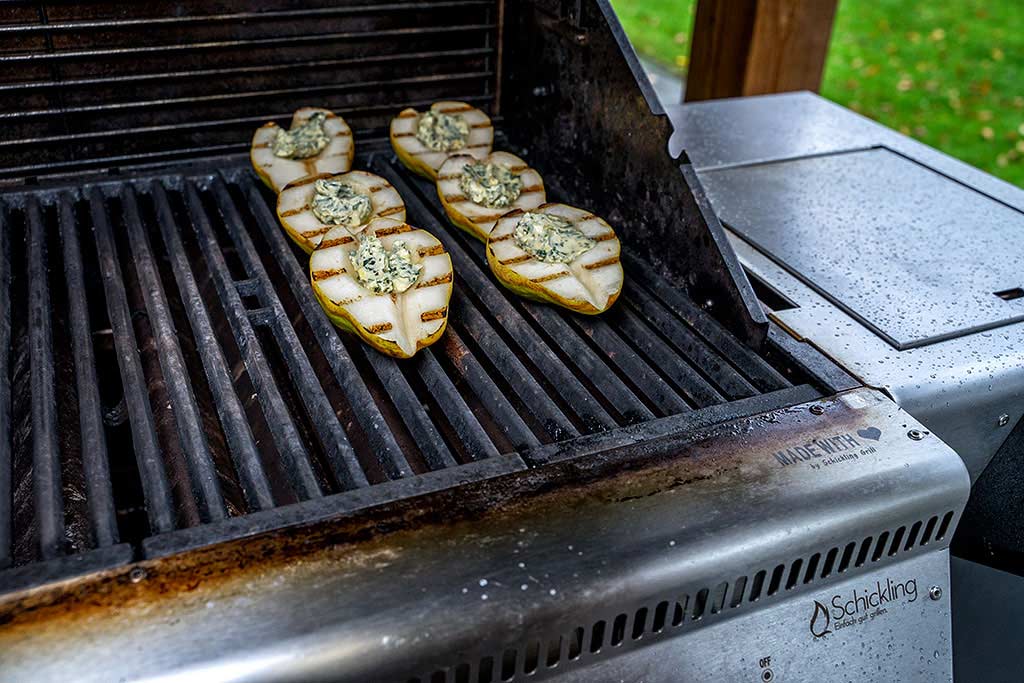 Birnen grillen