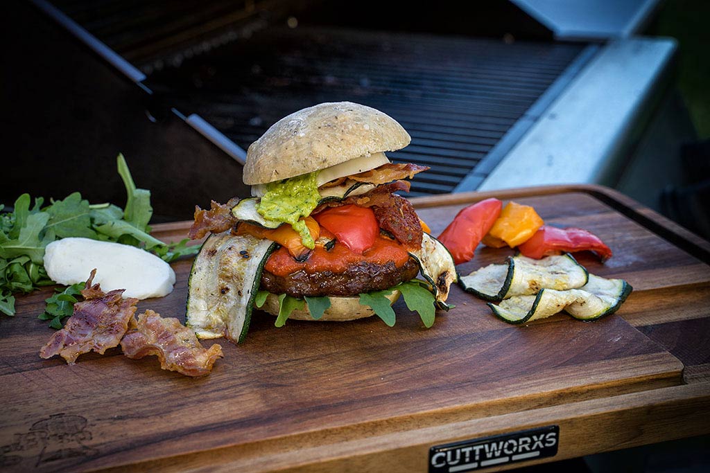 Burger zusammenbauen