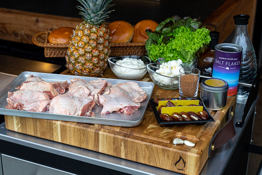 Zutaten für Pollo-Fino-Burger