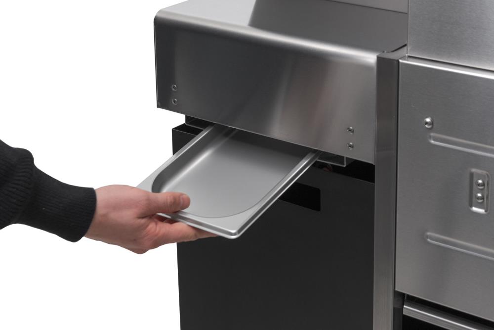 Fettauffangschale für eine leichte Reinigung