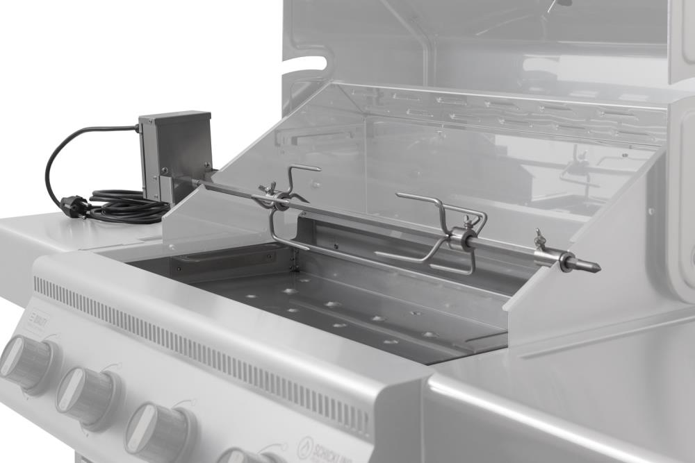 Drehspieß mit Heckling und 5 Watt Motor für den Gasgrill Hermann XL