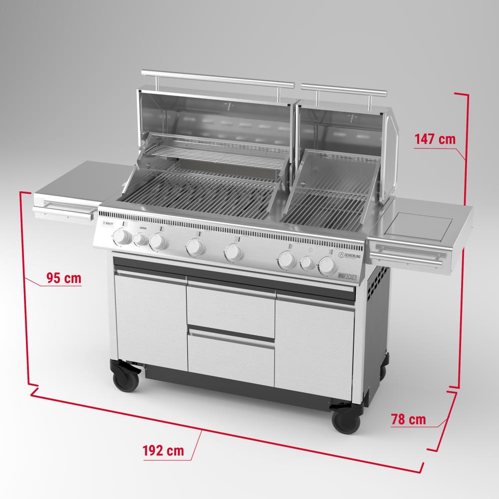 Abmessungen des Big Rocket