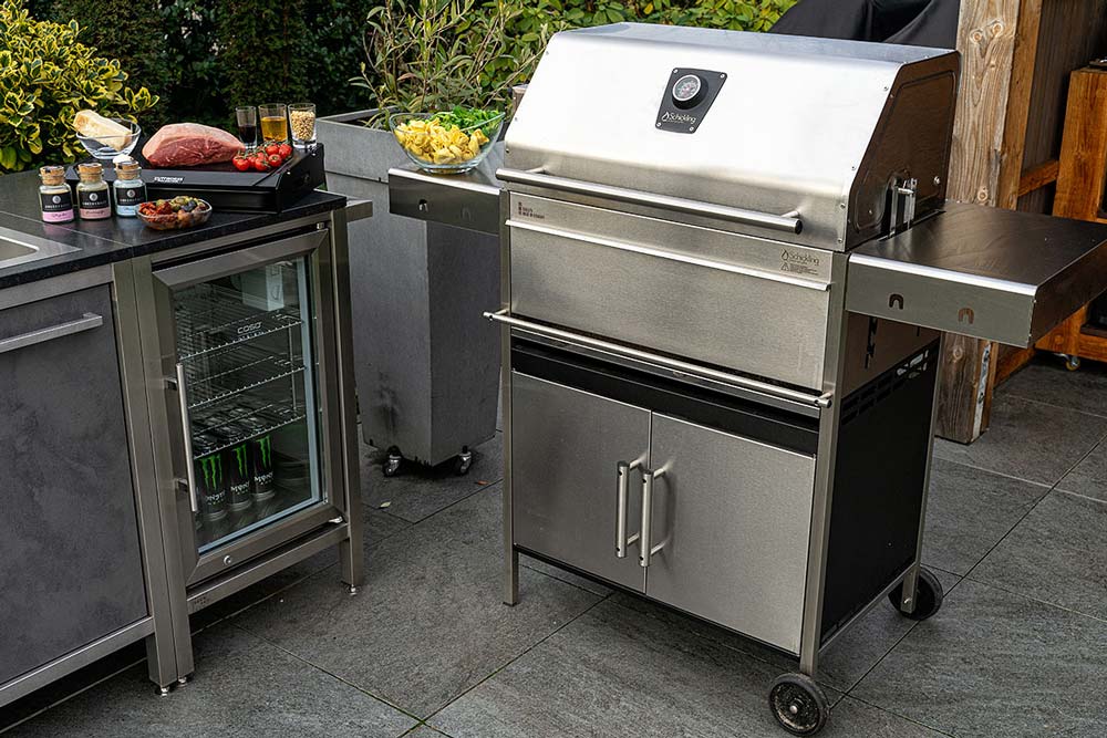 Holzkohlegrill Walter XL - mit Drehspieß