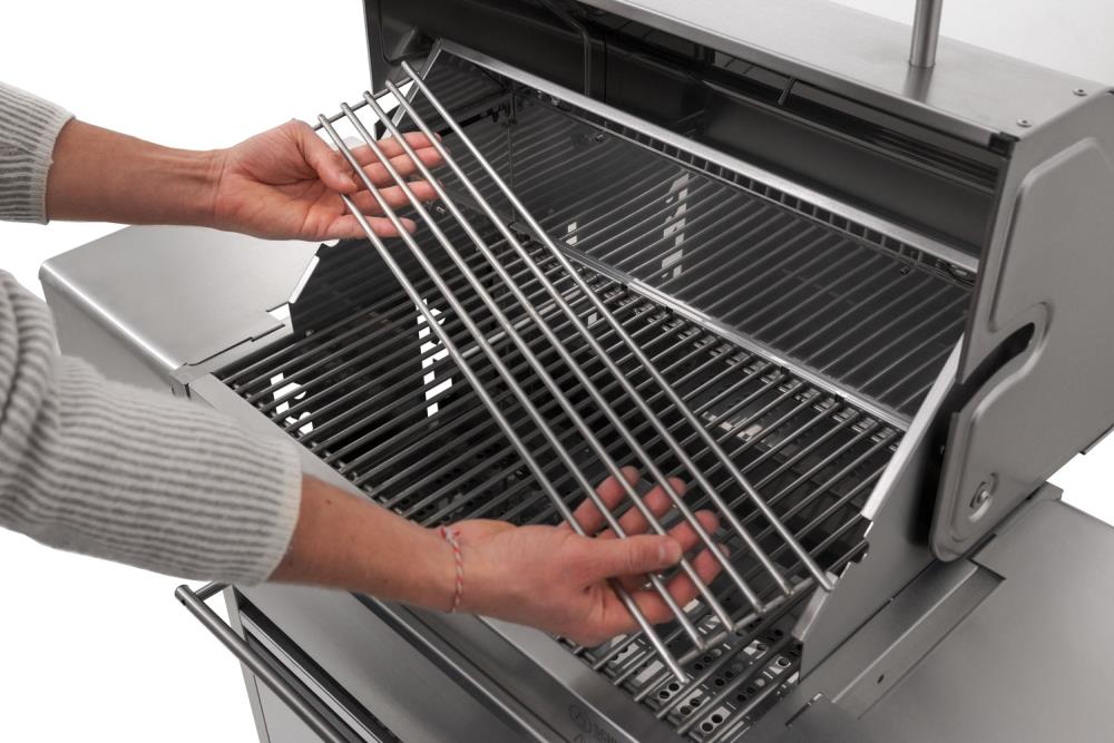 Das Warmhalterost kann auch entfernt werden