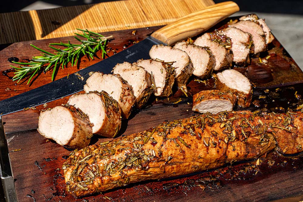 Schweinefilet aus Balsamico-Rosmarin-Marinade