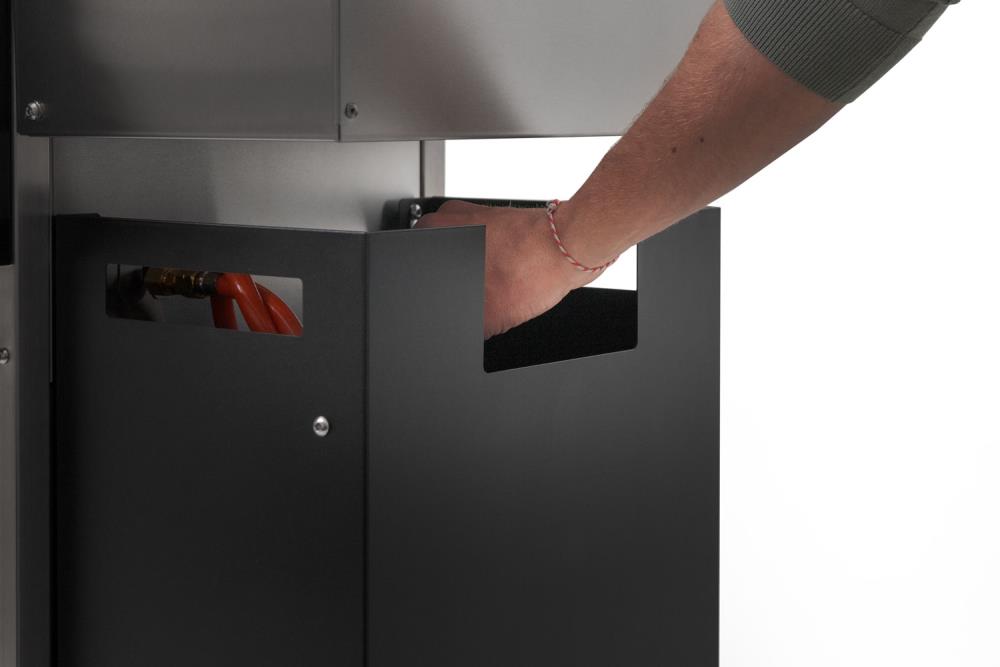 Seitlicher Eingriff: Öffnet und schließt den Gashahn einfach und komfortabel