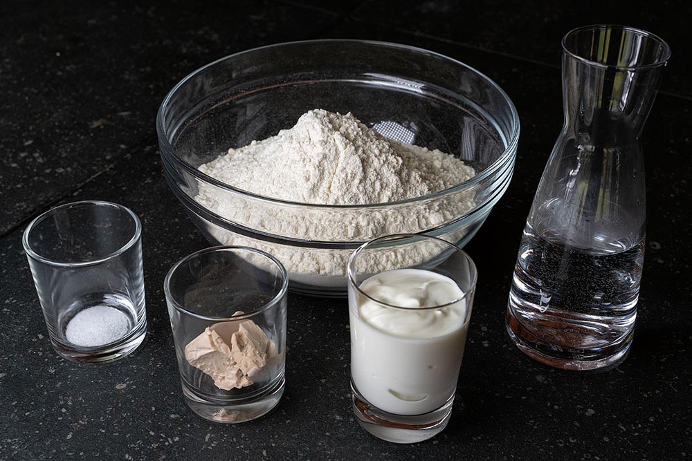 Zutaten für Pide Teig