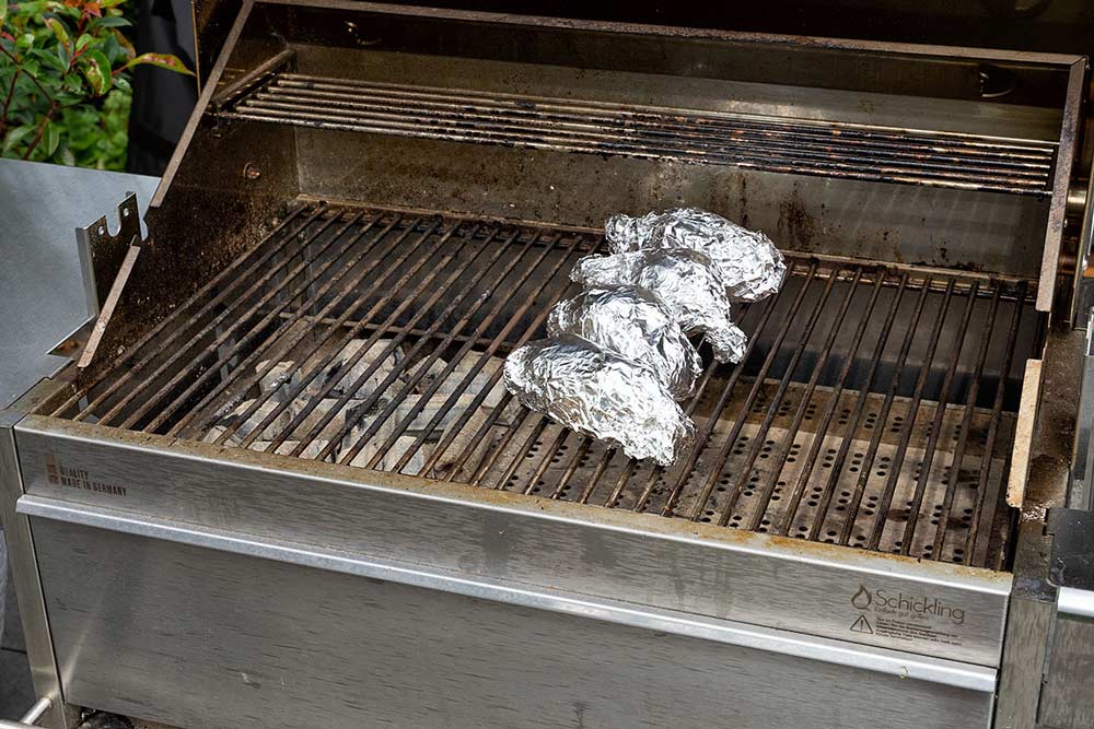 Süßkartoffeln garen