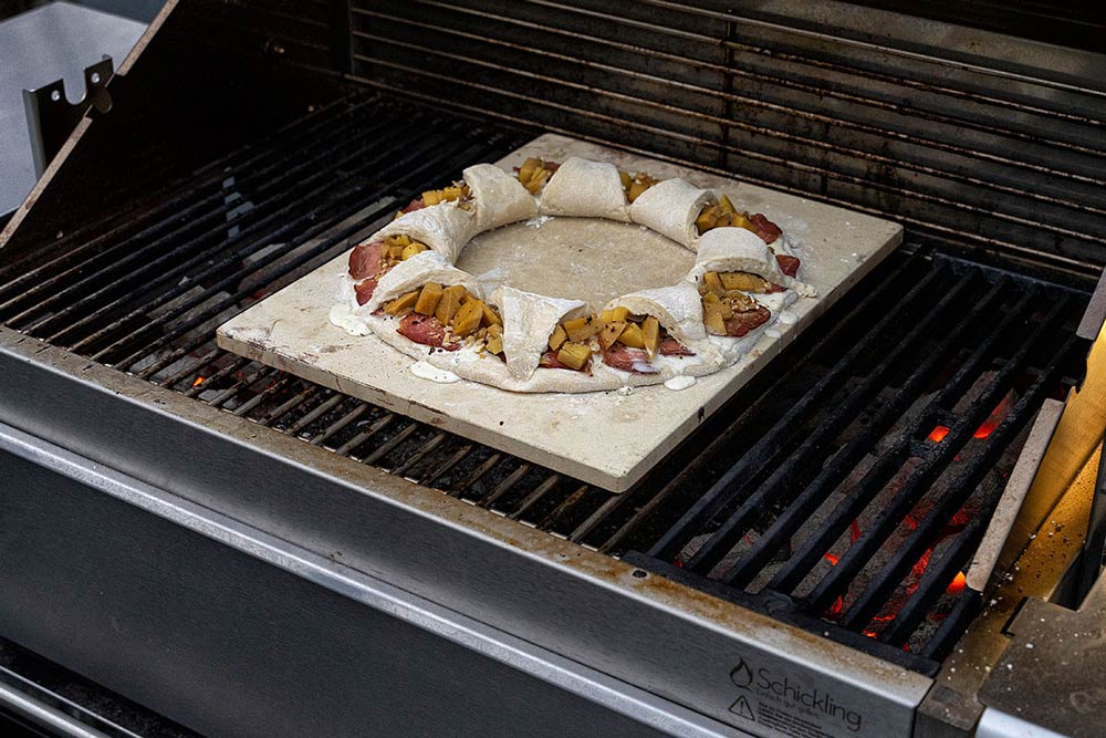 Pizzastein vorheizen