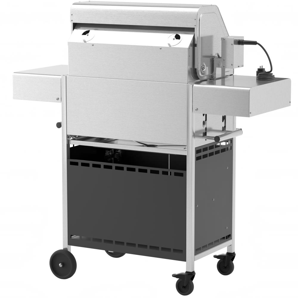 Rückansicht Willy L - Pro Holzkohlegrill