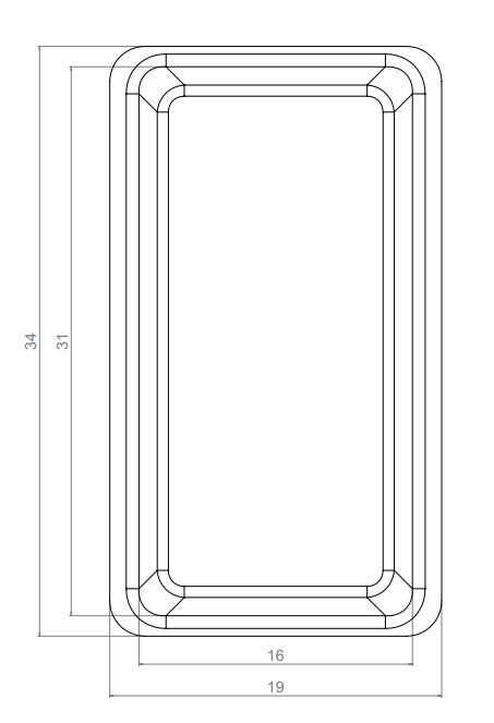 Grillschale L - Maße