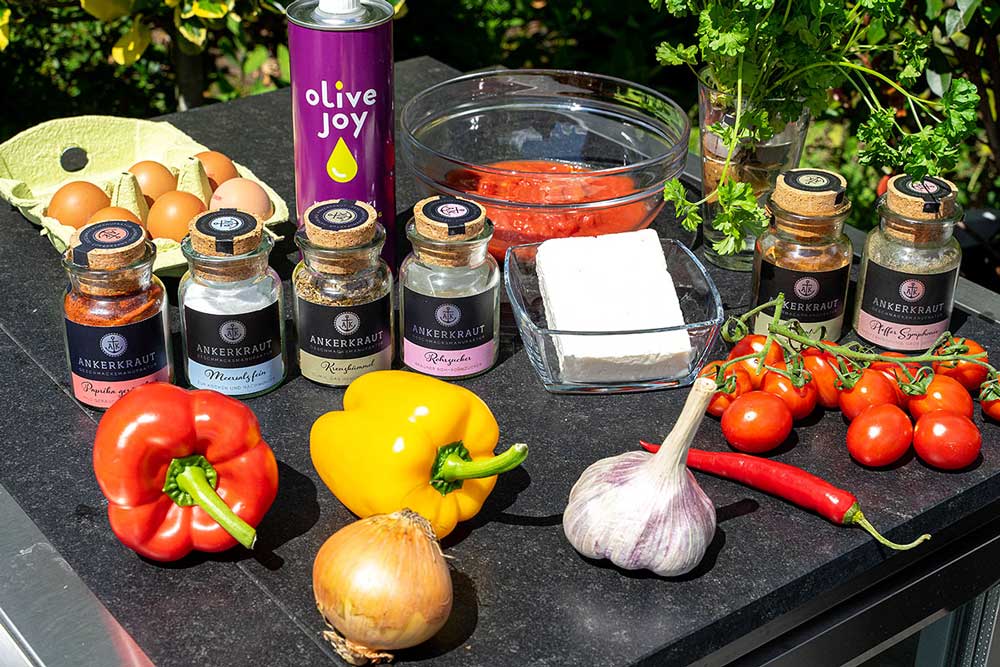 Zutaten für Shakshuka