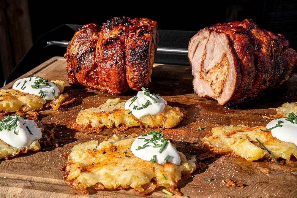 Iberico Karree mit Kräuterkruste