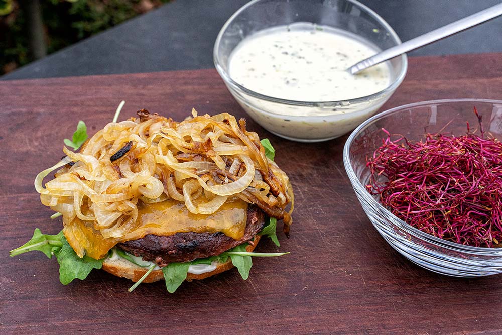 Burger zusammenbauen