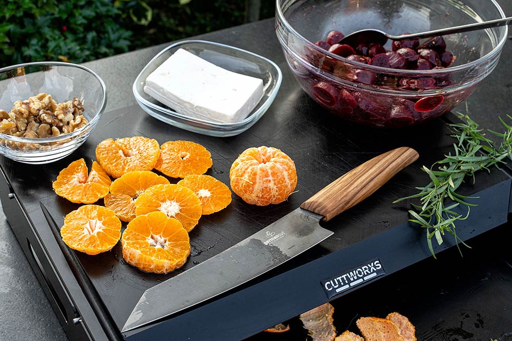 Mandarinen schneiden