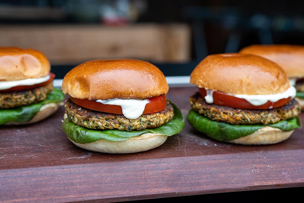 ZUCCHINI VEGGIE BURGER