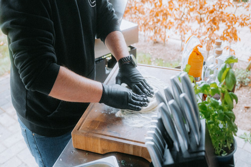 Hacken und Schneiden