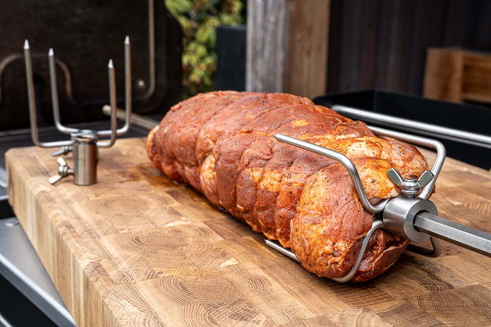 Spießbraten vorbereiten