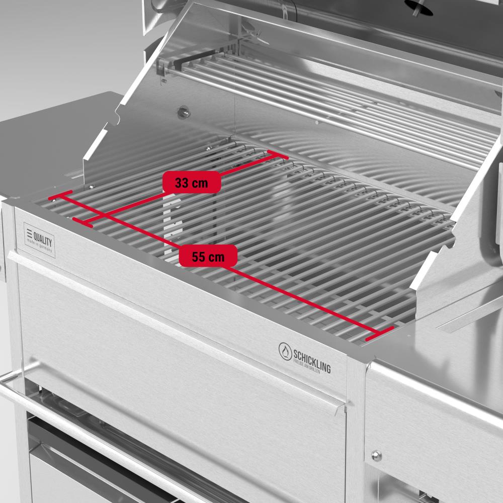 55 x 33 cm Grillfläche