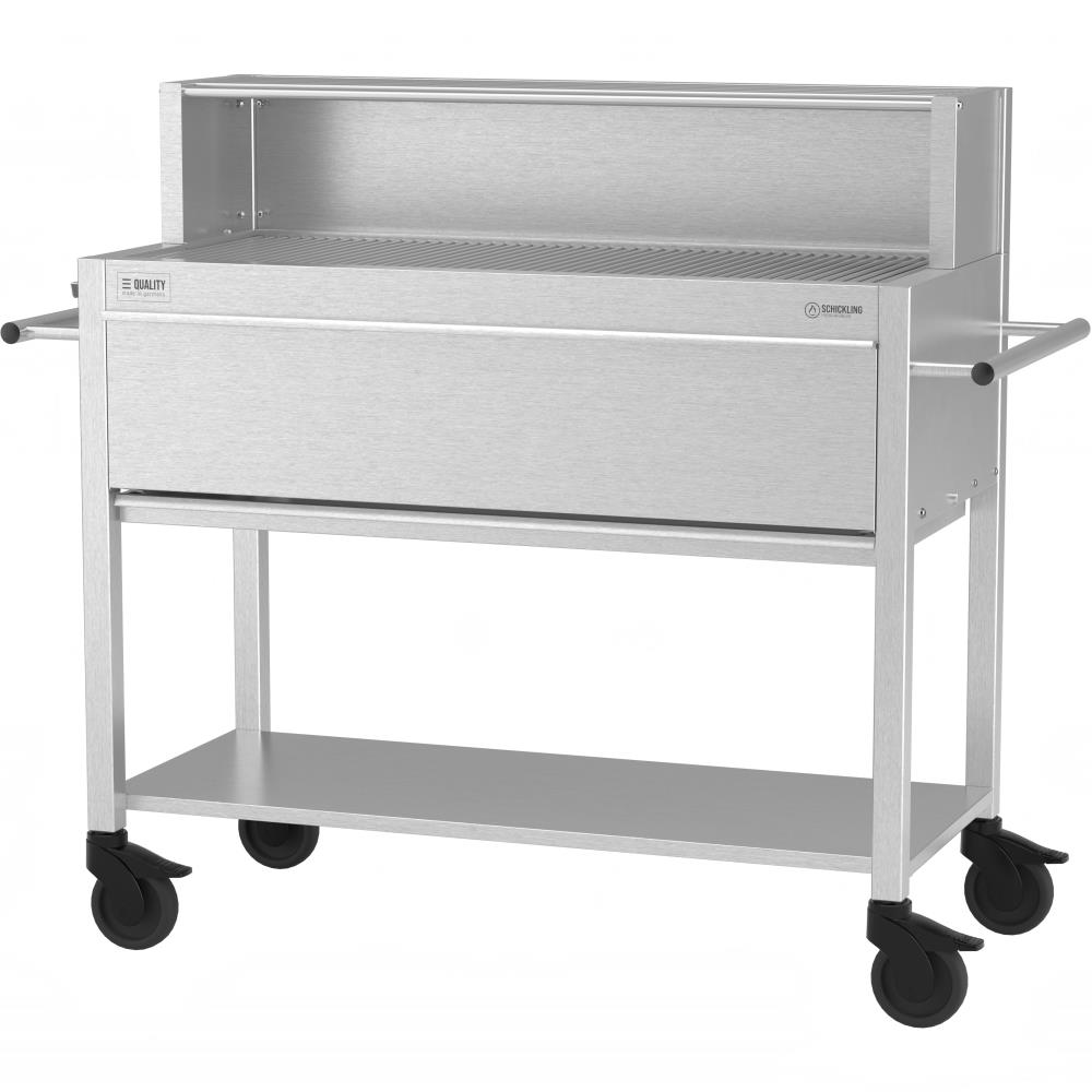 Edelstahlgrill Profistar - Gastro, 107 x 45 cm Grillfläche, 4-fache Höhenverstellung