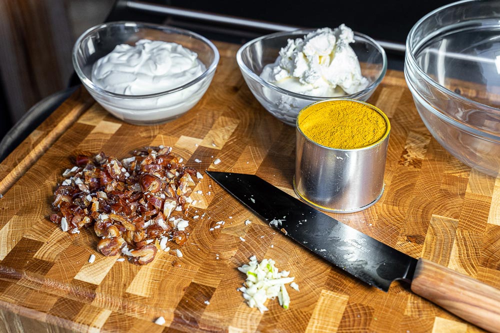 Zutaten für die Creme vorbereiten