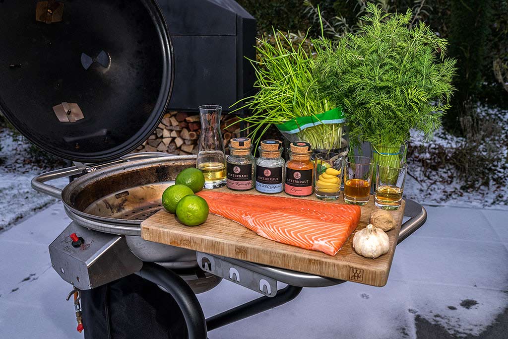 Lachs von der Buchenplanke