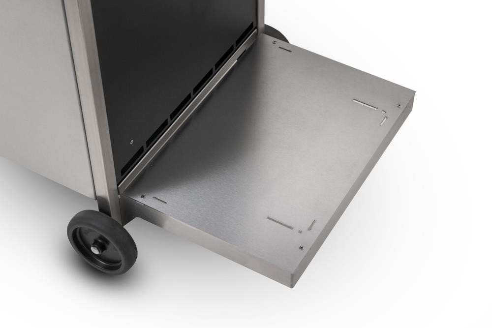 Das Bodenblech ist aus Edelstahl