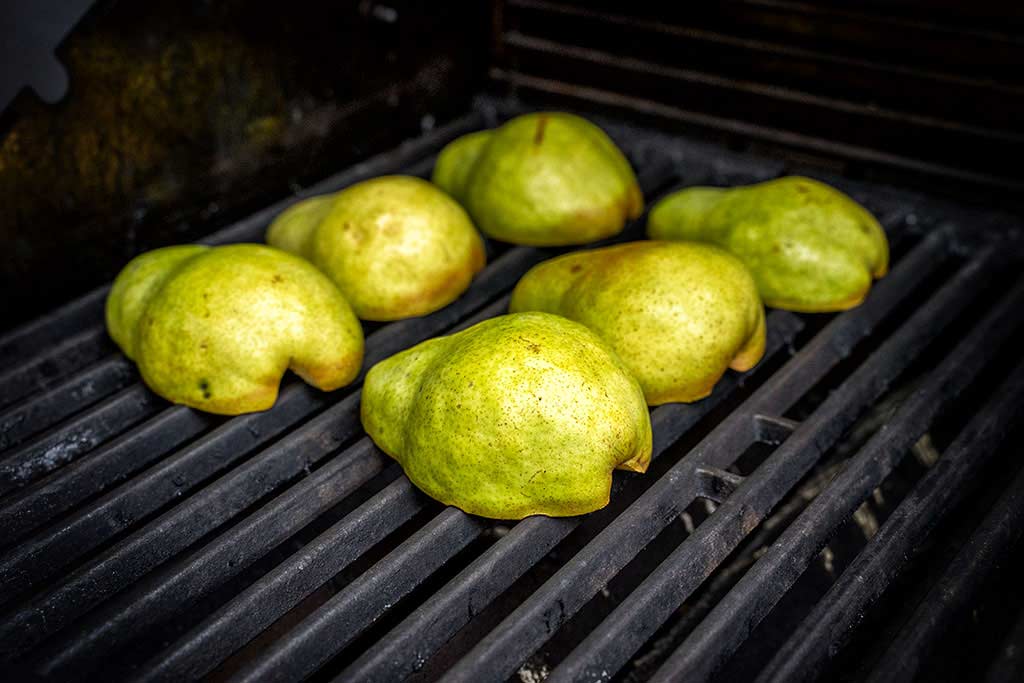 Birnen grillen