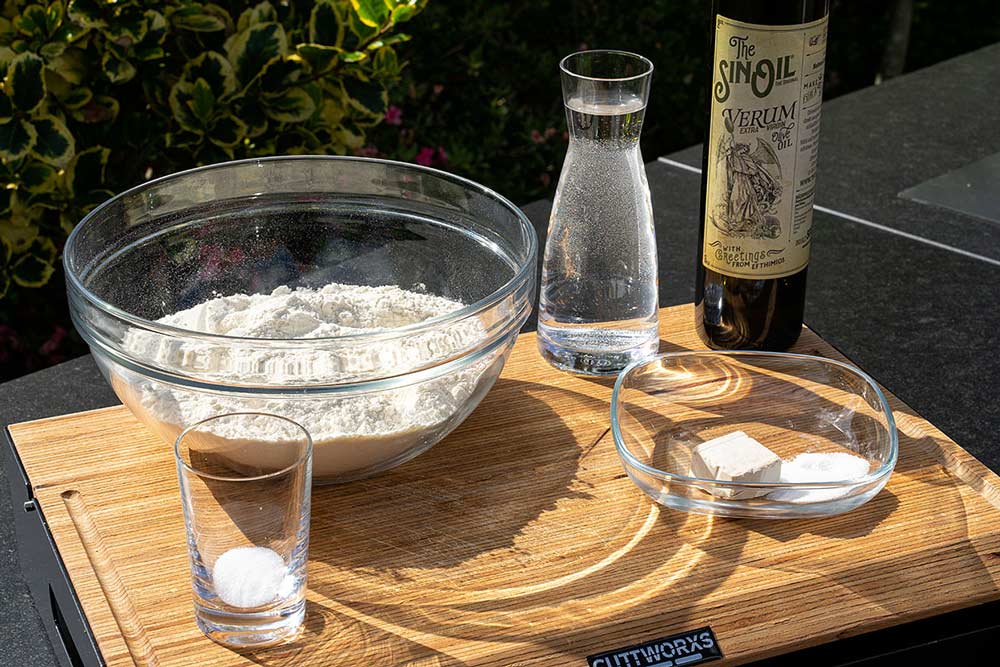 Zutaten für den Focaccia Teig