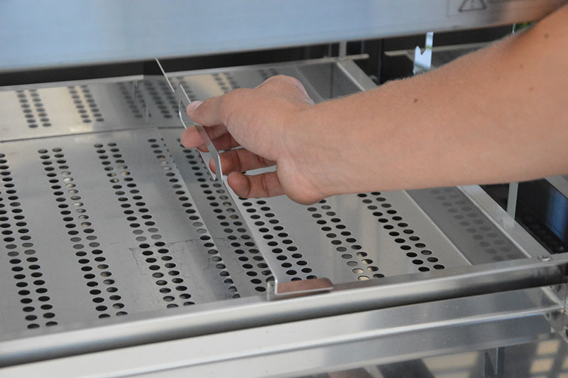 der Kohletrenner kann einfach eingesetzt werden