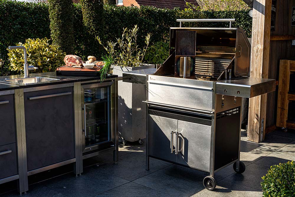 Edelstahl Holzkohlegrill von Schickling