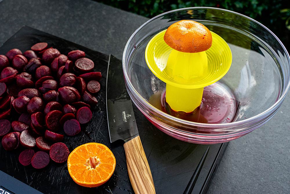 Mandarine auspressen