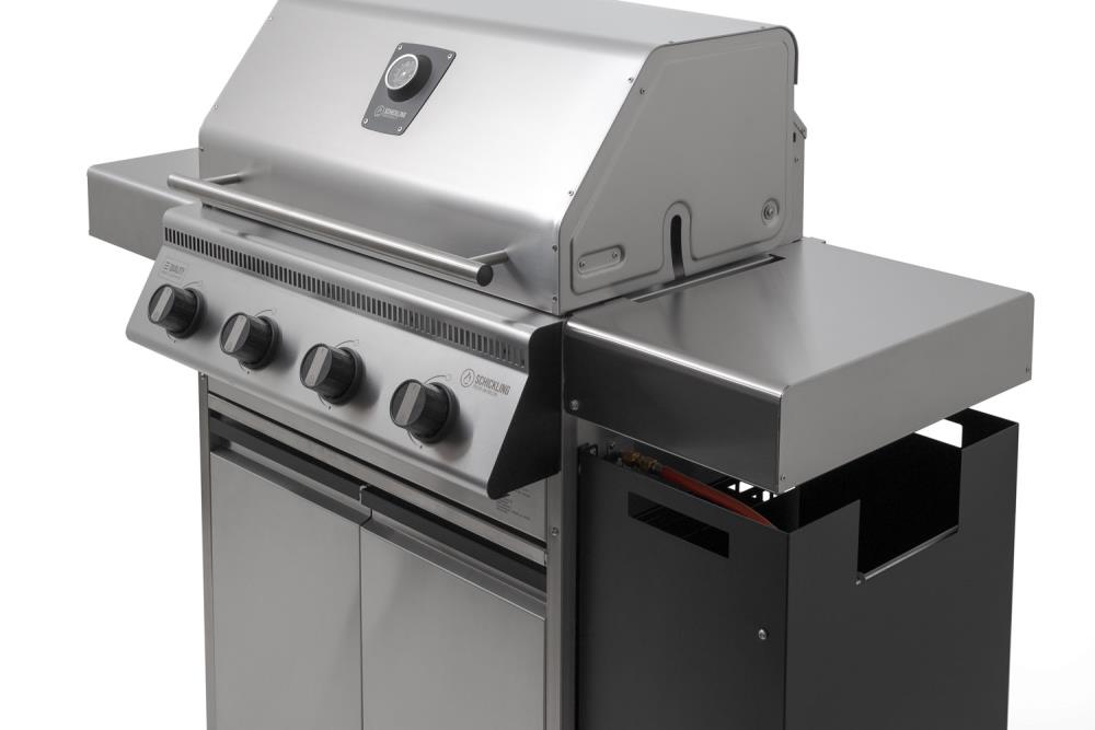 Die Halterung am Grill