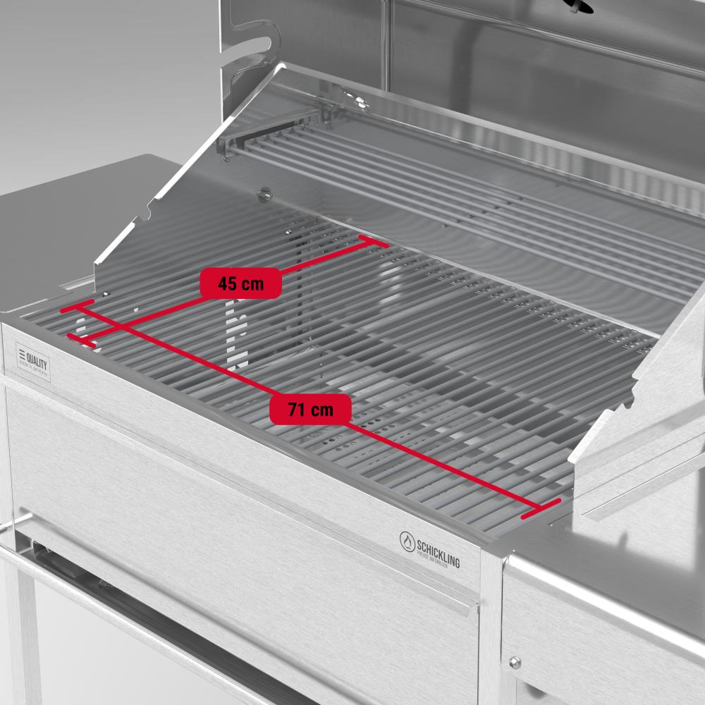 Grillfläache Walter XL: 71 x 45 cm