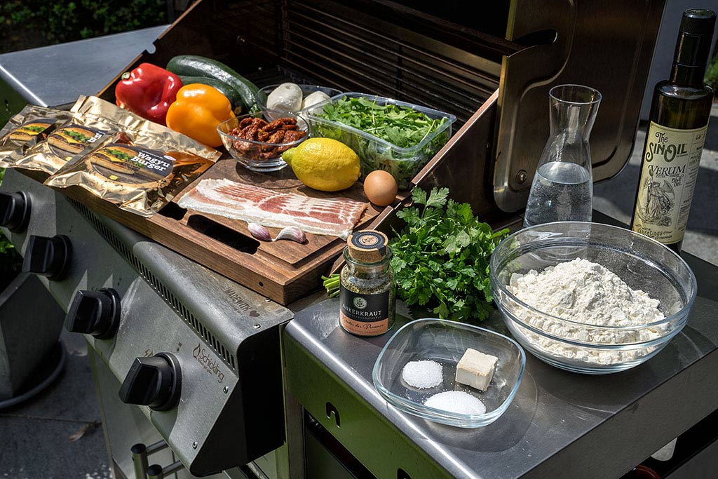 Italienischer Burger mit Wagyu Patty