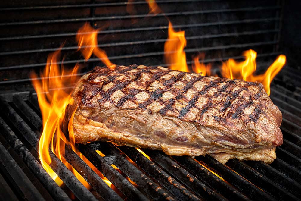 Roastbeef scharf angrillen