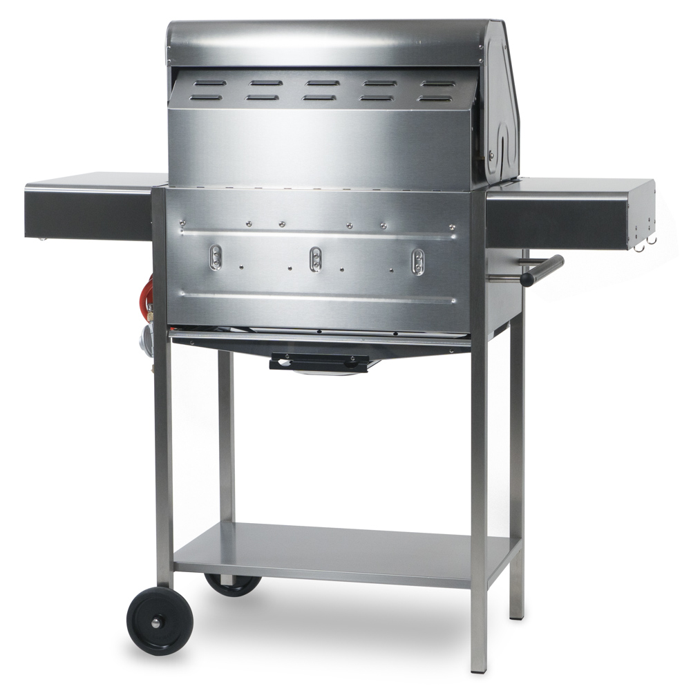 Der Grilldeckel hat ein sehr kleines Scheunentor